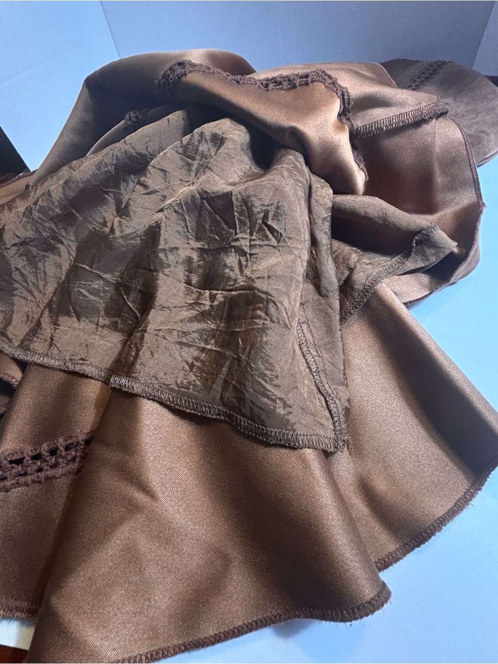 Le Château Suede-Look A-Line Skirt - 28" Length - Picture 4 of 7